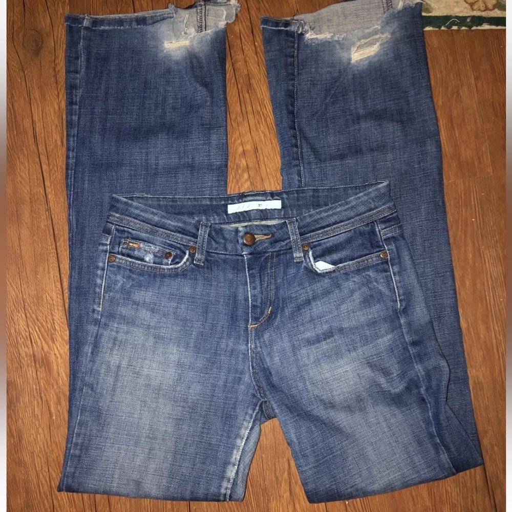 Joes Jeans Size W 28 Distressed Bootcut Denim Jeans